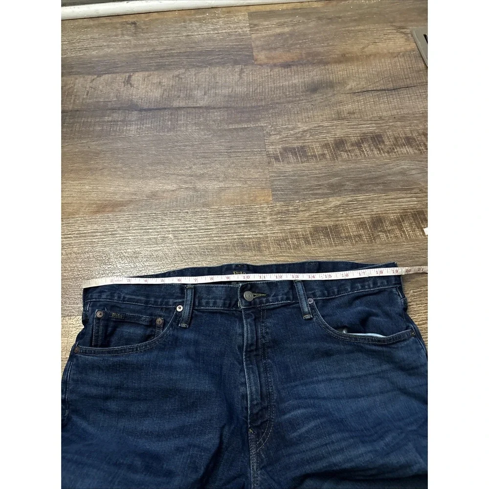 Polo Ralph Lauren Varick Slim Straight Mens Blue Jeans Lot of 2 38x34 Stretch